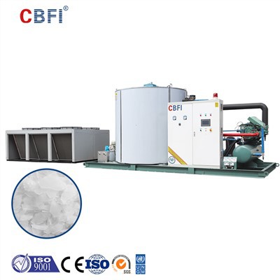 24時間ごとに15トンのフレーク製氷機